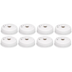 Aico Ei164RCH/8 230v Heat Alarm with Rechargeable Back-up (Pack of 8)
